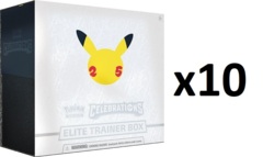 Pokemon Celebrations Elite Trainer Box Case (Contains 10 Elite Trainer Boxes)